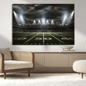 American Football Stadium Wall Art Canvas Print, Stadium