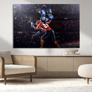 American Football Wall Art Canvas Print, Stadium Sport Wall