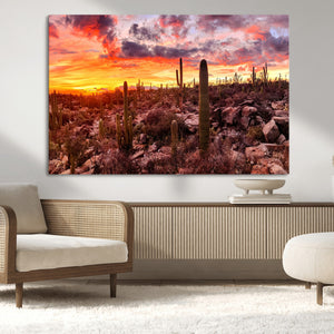 Arizona Desert Print, Western Cowboy Wall Art Print