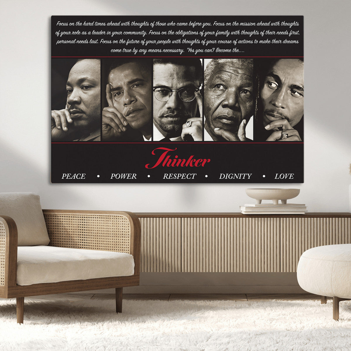Thinkers of Wall Art Canvas Print - Inspirational Wall Art