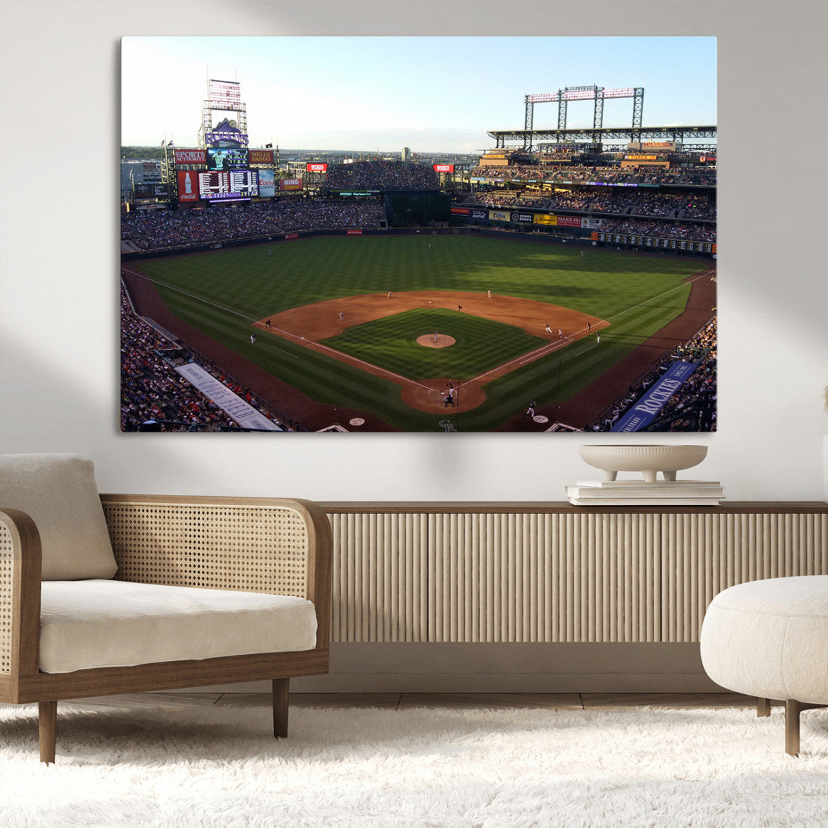 Colorado Rockies Coors Field Wall Art Canvas Print - MLB