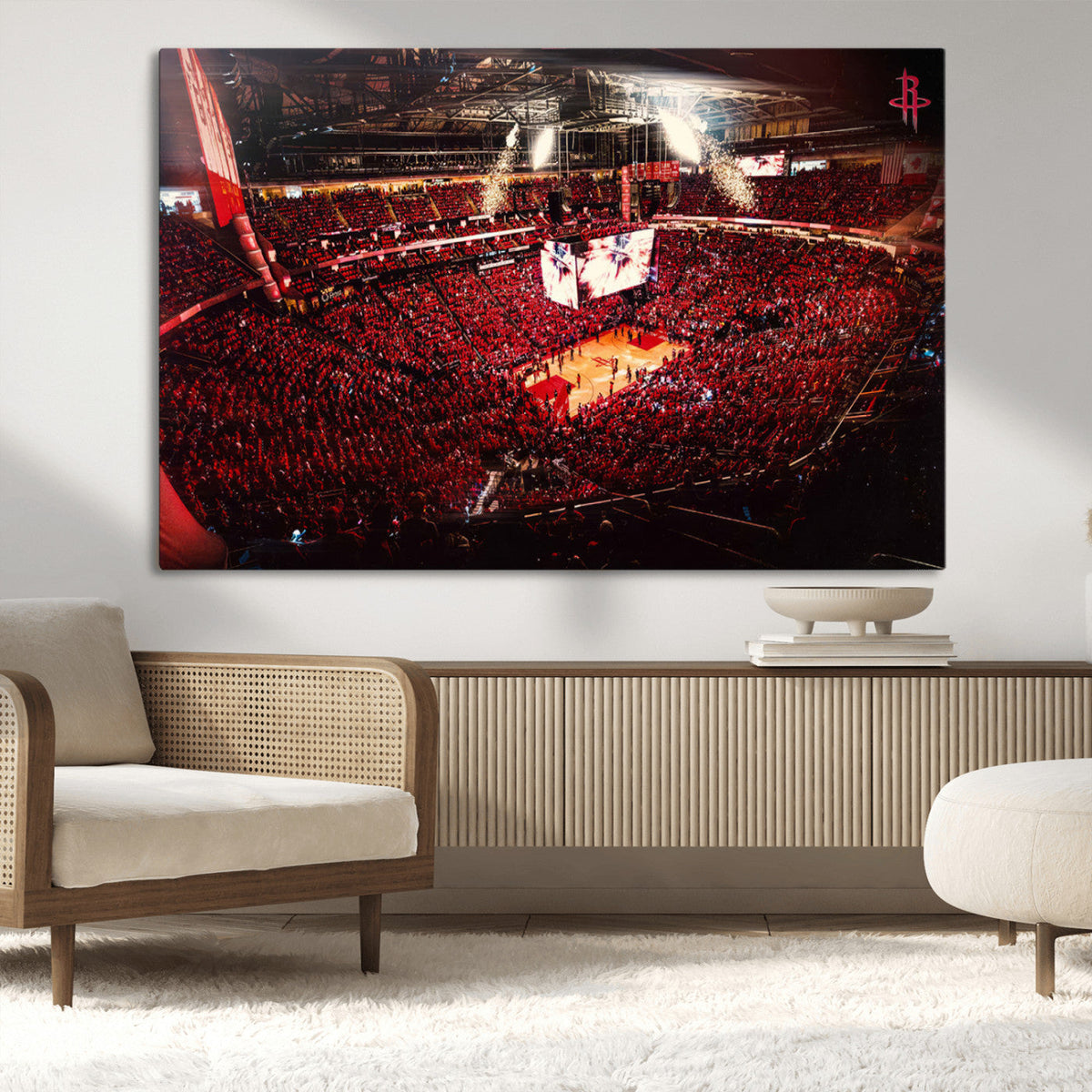 Houston Rockets Basketball Team Print Canvas- Houston Toyota