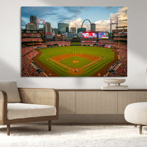 St. Louis Cardinals Baseball Team Print - Busch Stadium Wall