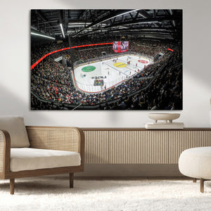 Vaudoise Lausanne Ice Hockey Arena Stadium Wall Art Canvas,