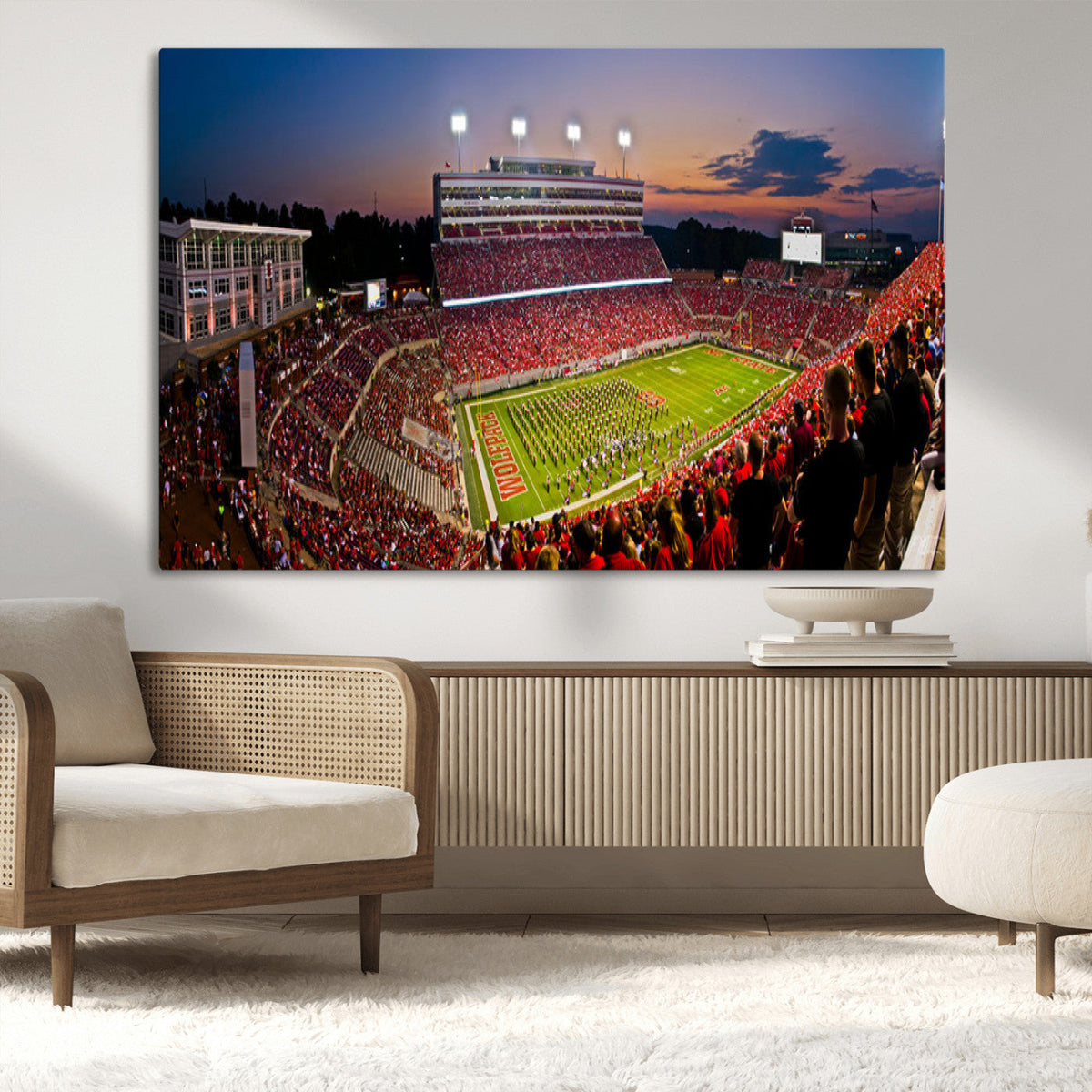 NC State Wolfpack Football Team Print - Raleigh