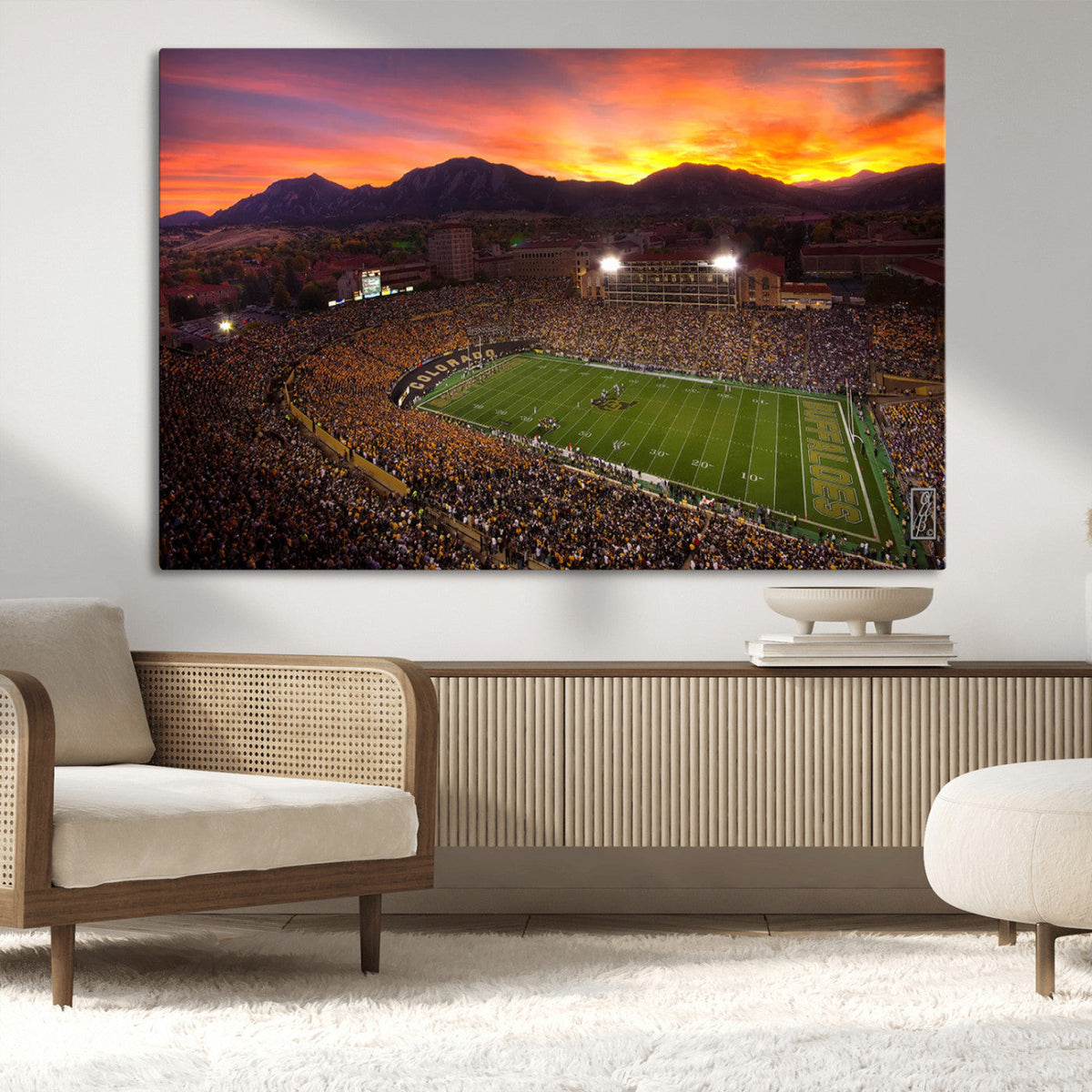 Colorado Buffaloes Football Team Print - Boulder Folsom