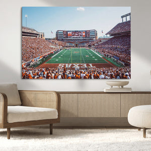 Framed Texas Memorial Stadium Canvas, University of Texas