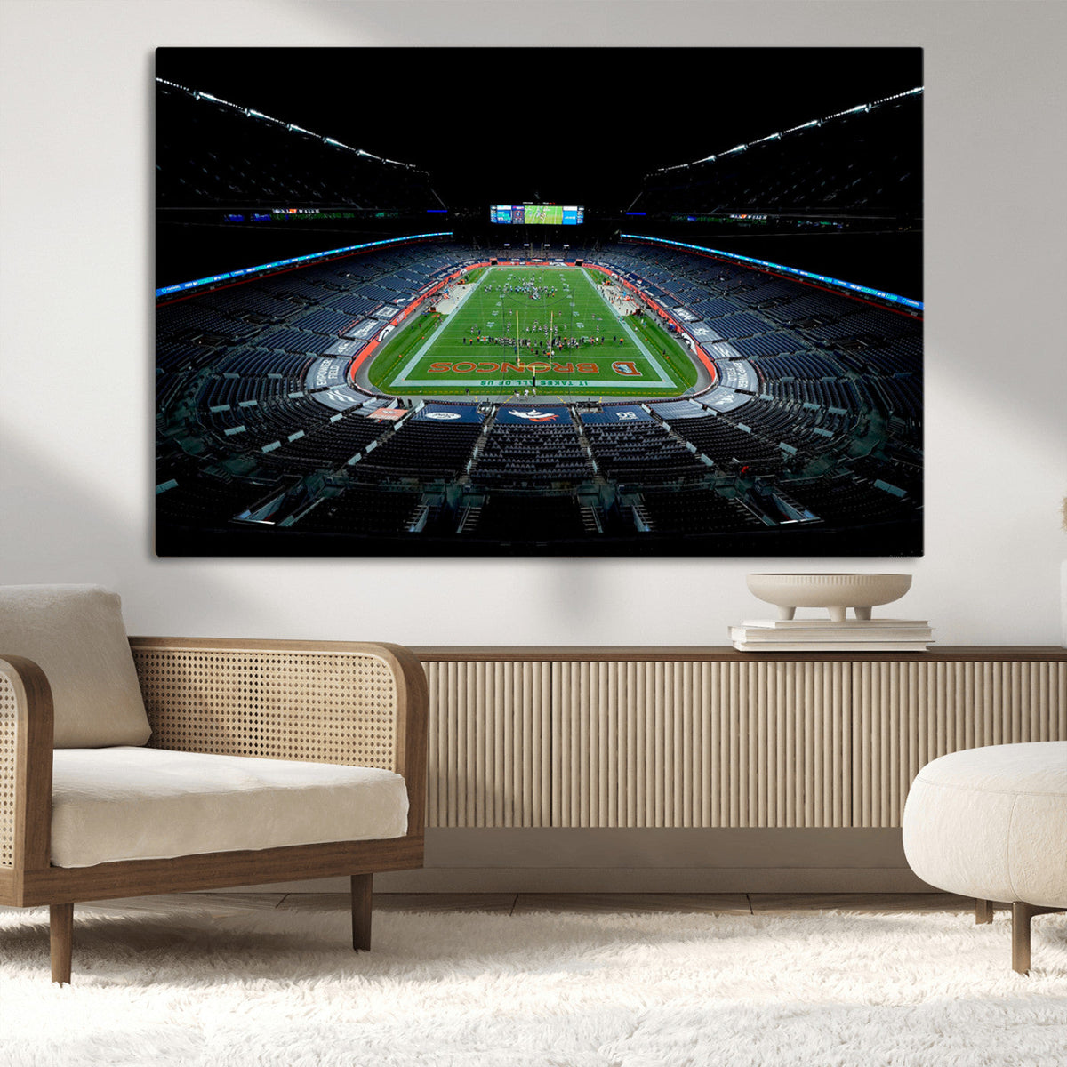 Denver Broncos Football Team Print Canvas- Denver Empower