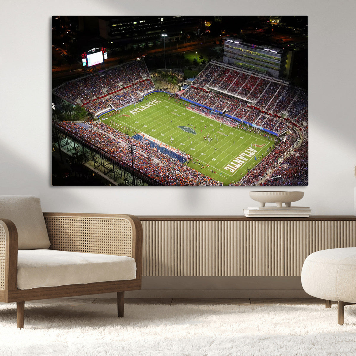 Florida Atlantic University Owls Canvas Print, Football Team