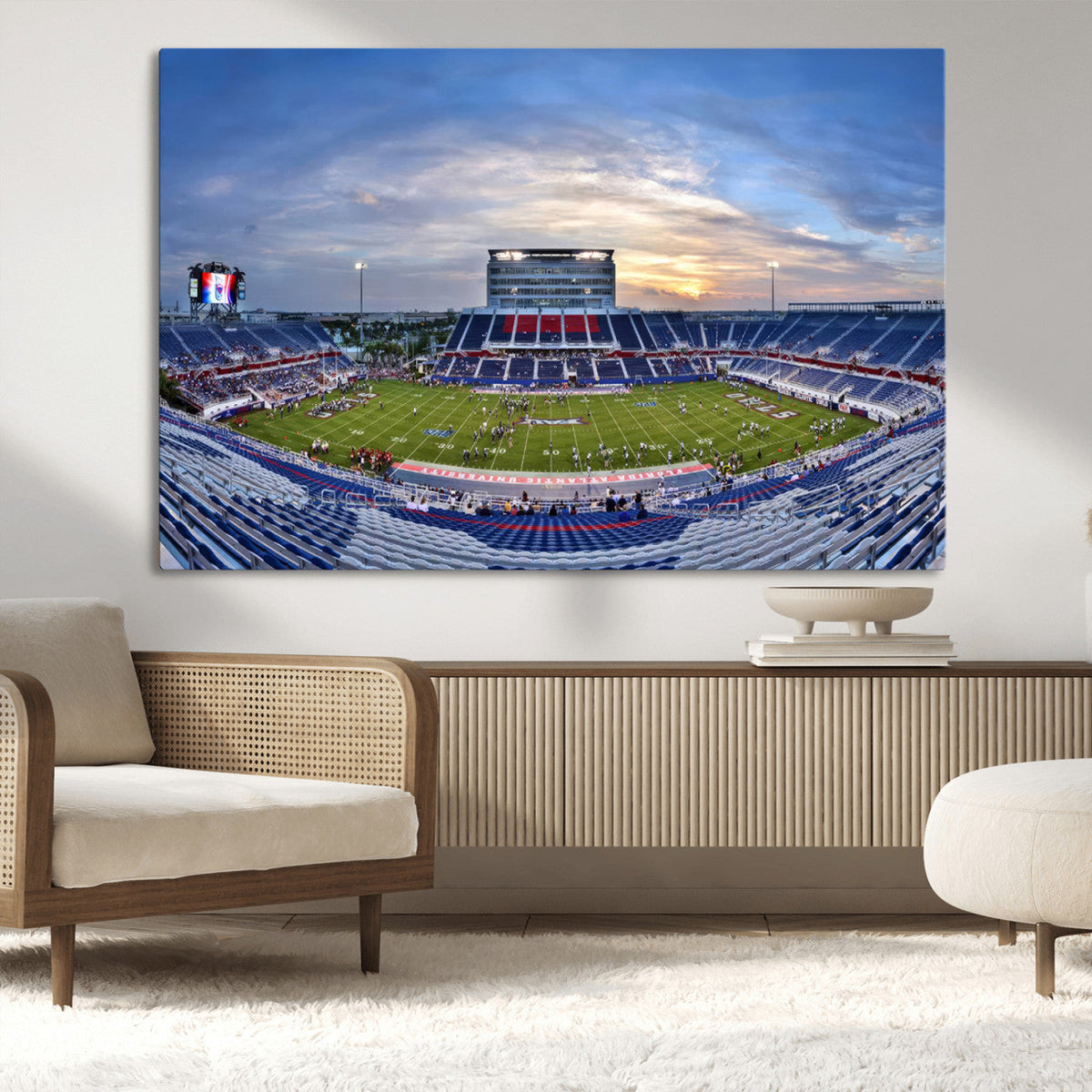 Florida Atlantic University Owls Football Team Print - Boca