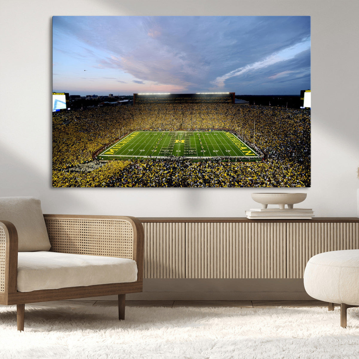 University of Michigan Wolverines Football Team Print - Ann
