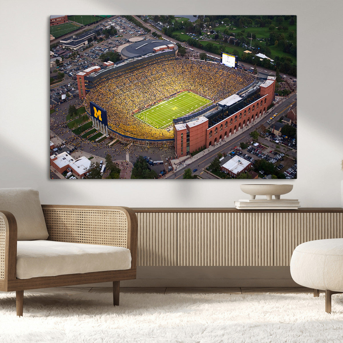 University of Michigan Wolverines Football Team Print - Ann