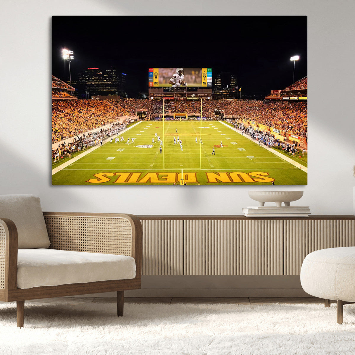 ASU Sun Devils Football Team Print - Phoenix Mountain