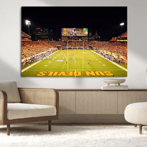 ASU Sun Devils Football Team Print - Phoenix Mountain