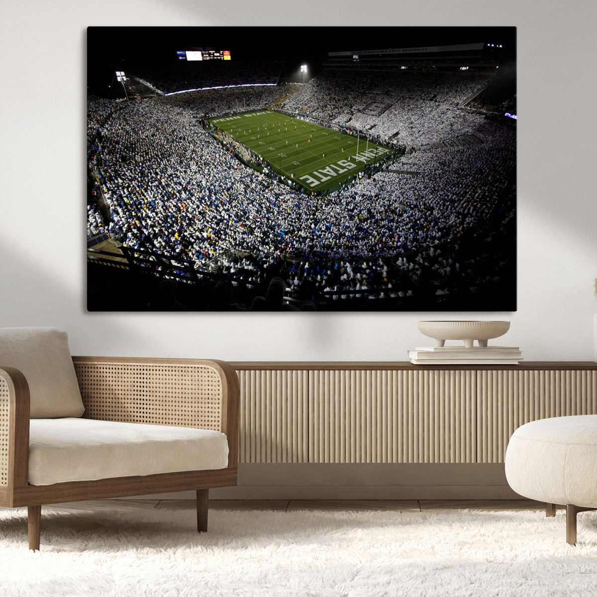 Penn State Football Stadium Wall Art - Beaver Stadium Canvas