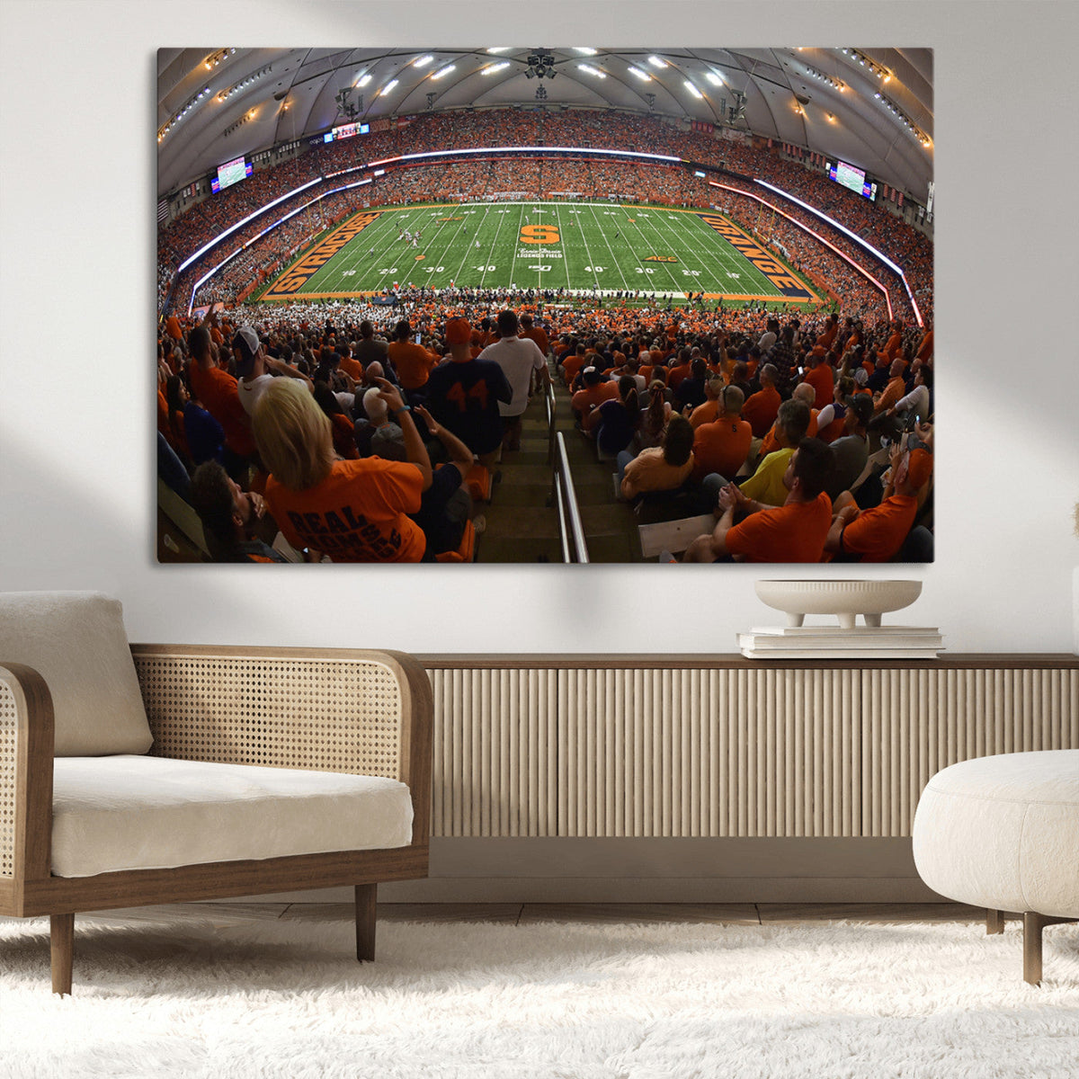Syracuse University Orange Football Canvas Print, Football
