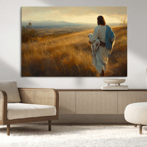 Jesus the Good Shepherd Wall Art Canvas Print -