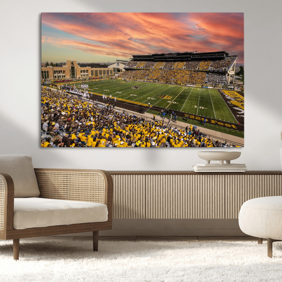 University of Wyoming Cowboys Football Team Print - Laramie