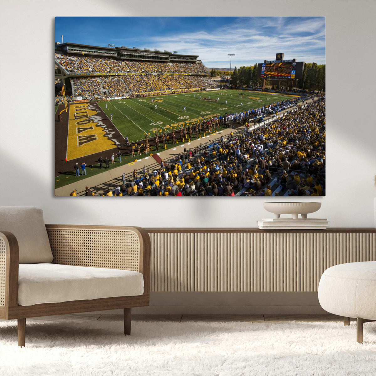 University of Wyoming Cowboys Football Team Print - Laramie