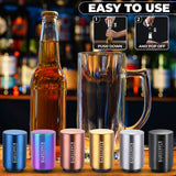 2-Pack BARSUPPLY Push Down Automatic Magnetic Beer Bottle Opener + BONUS Cap Gun