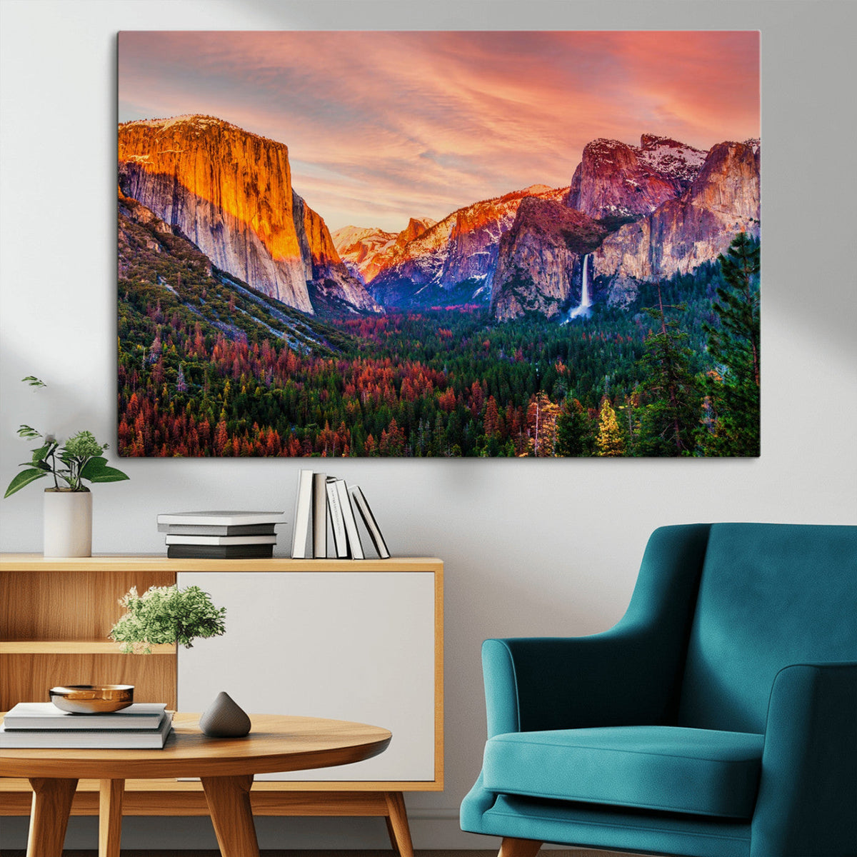 Yosemite Nal Park Wall Art Landscape Canvas Print El Capitan
