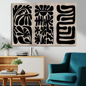 Canvas Print Wall Art Abstract Art Boho, Framed Boho Art