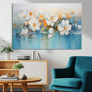 Abstract Flower Wall Art Canvas Print