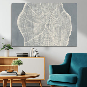 Abstract Tree Ring Wall Art Canvas Print – Nature-Inspired,