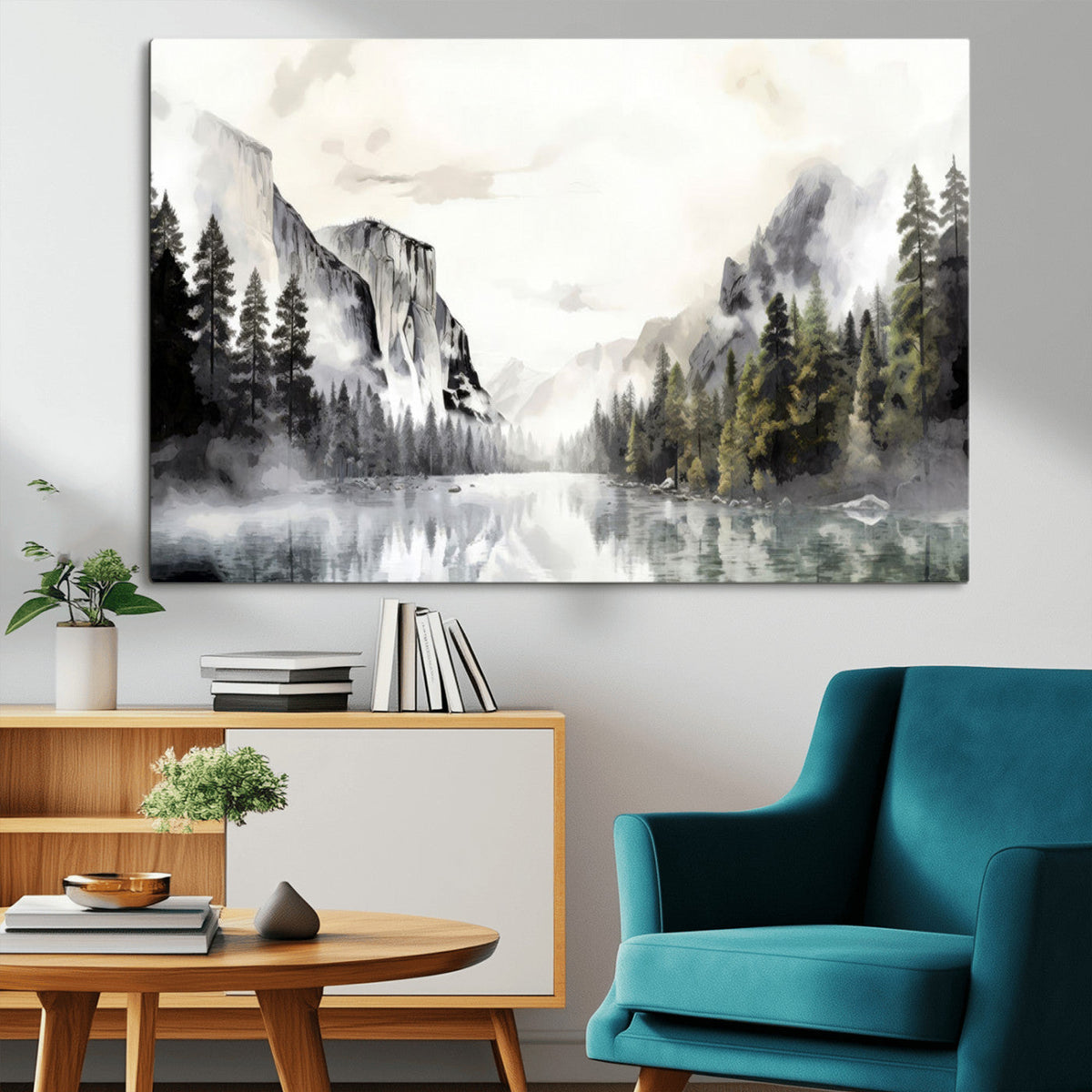 Yosemite Valley Wall Art Canvas Print – Framed and Ready to