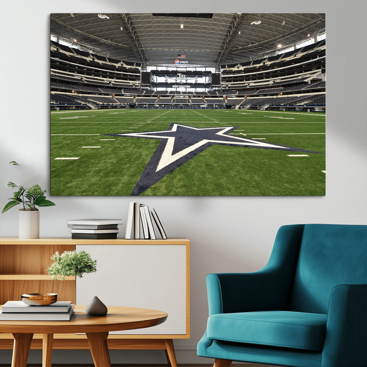 Dallas Cowboys Football Team Print - Arlington AT&T Stadium
