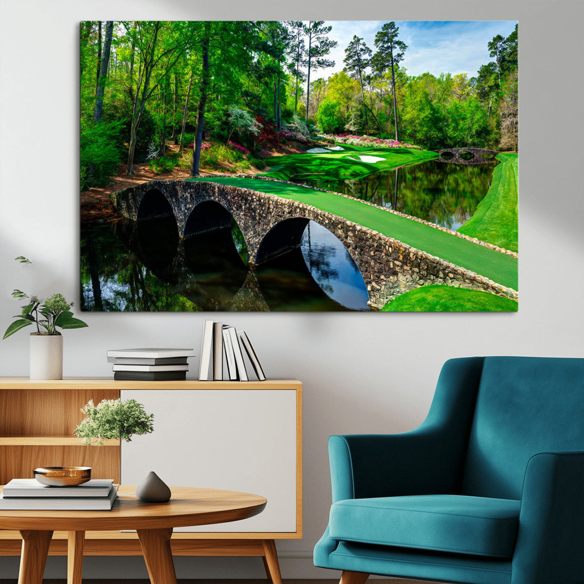 Augusta National Golf Club Wall Art - Panoramic Bridge &