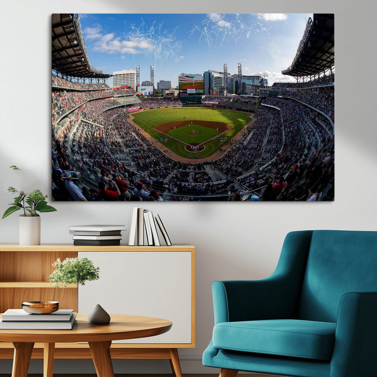 Truist Park Stadium Canvas Wall Art - Atlanta Braves Game
