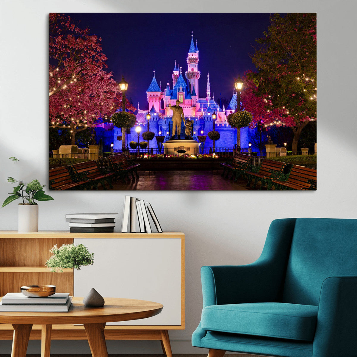 Castle Large Wall Art Disney Magic Kingdom Kids Room Decor -