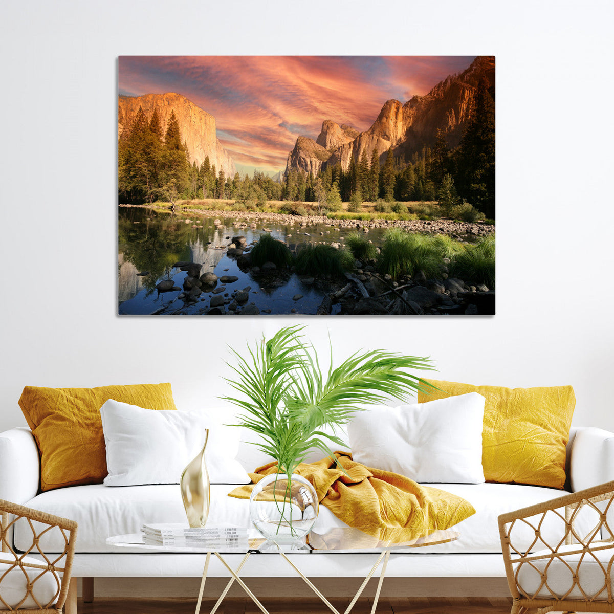 Yosemite Valley Wall Art Canvas Print – El Capitan Sunset