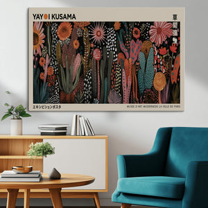 Modern Japanese Wall Art Canvas Print – Framed Abstract