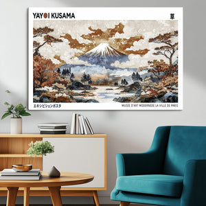 Modern Japanese Wall Art Canvas Print – Framed Abstract