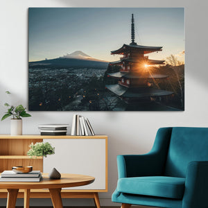 Mount Fuji Wall Art Canvas Print – Framed Japan Travel Art