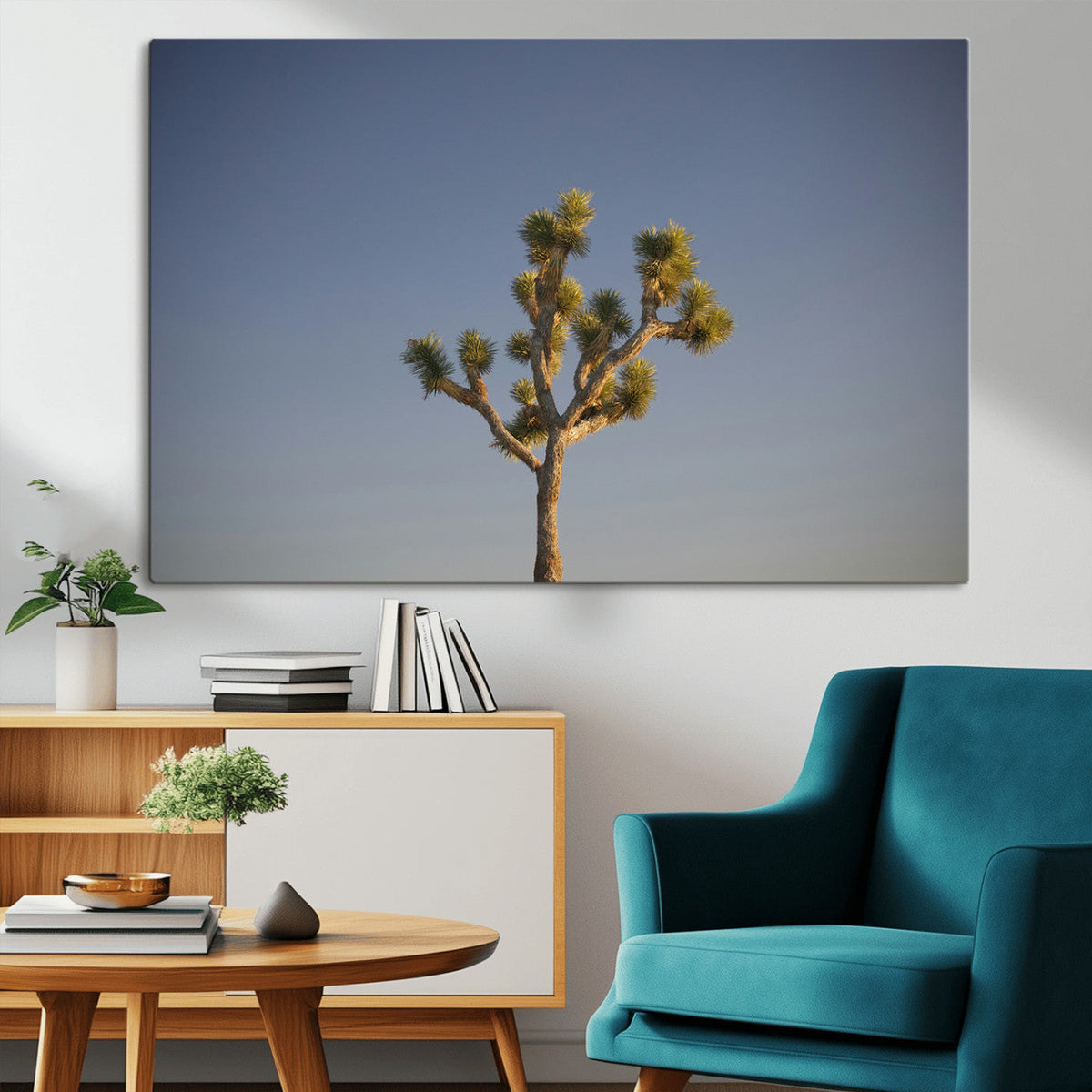 Joshua Tree Wall Art Canvas Print – Framed Southwestern
