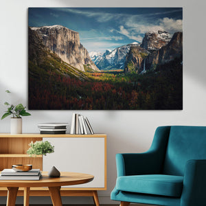 Yosemite National Wall Art Canvas Print – Framed Mountain