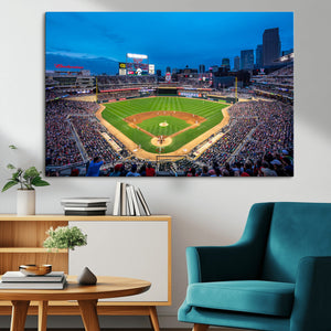 Target Field Stadium Wall Art Canvas Print – Minnesota Twins
