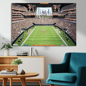 Chicago Bears Soldiers Field Wall Art Canvas Print – Framed