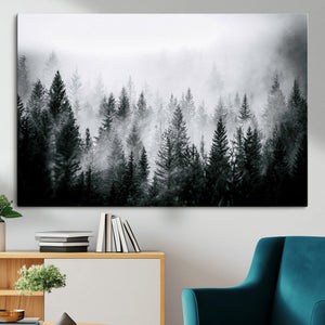 Minimal Beach Wall Art Canvas Print – Framed Ocean Swimming