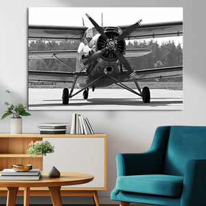 Wall Art Old War Plane Canvas Print