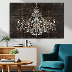 Rustic Chandelier Canvas Print