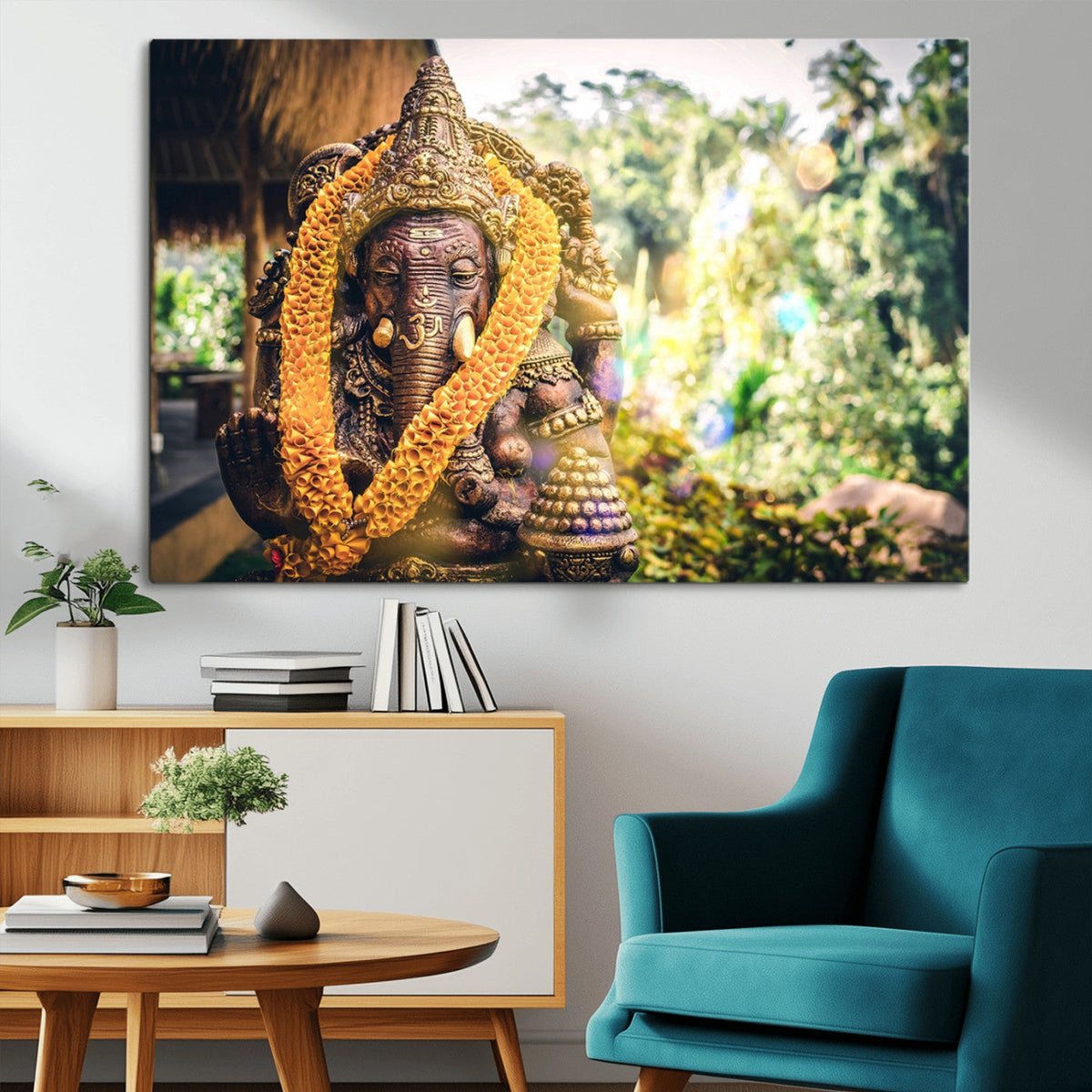Hinduism Statue Wall Art Canvas Print