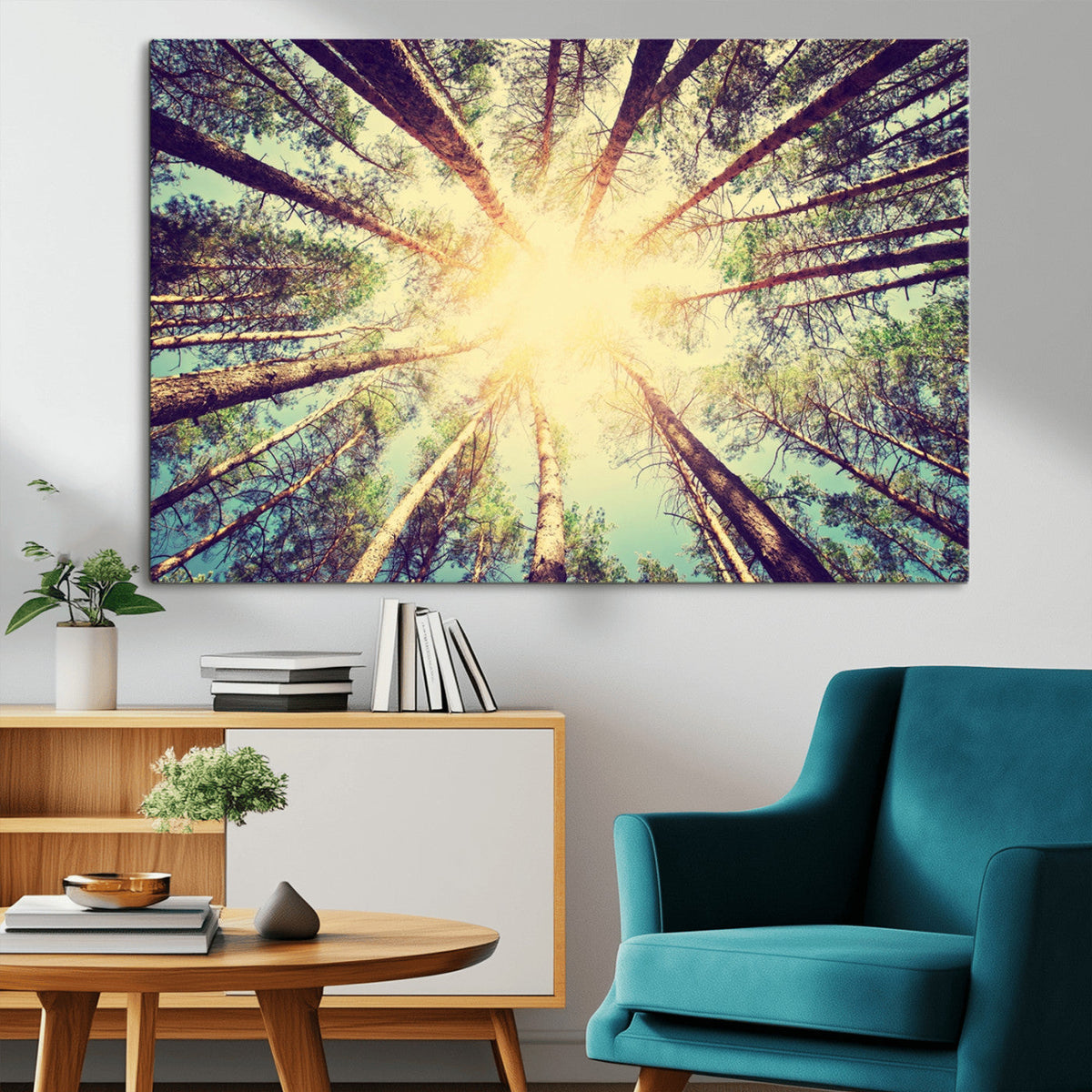 Tree and Sunshine Canvas Print