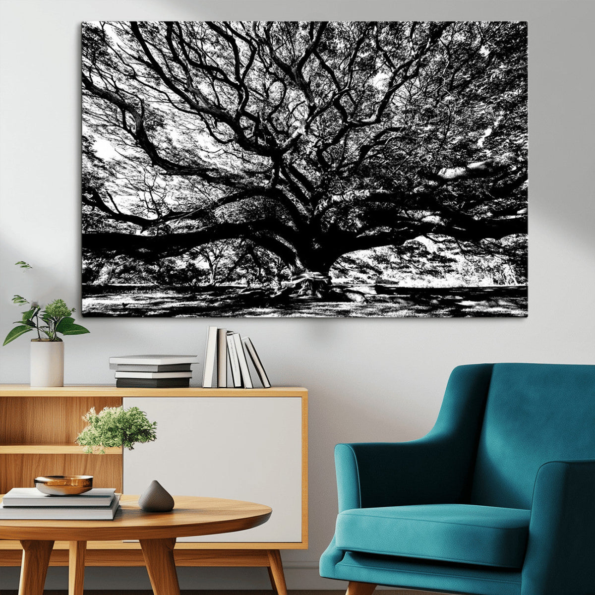 Mighty Angel Oak Wall Art | Angel Oak Tree Art Print
