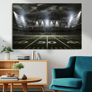 American Football Stadium Wall Art Canvas Print, Stadium