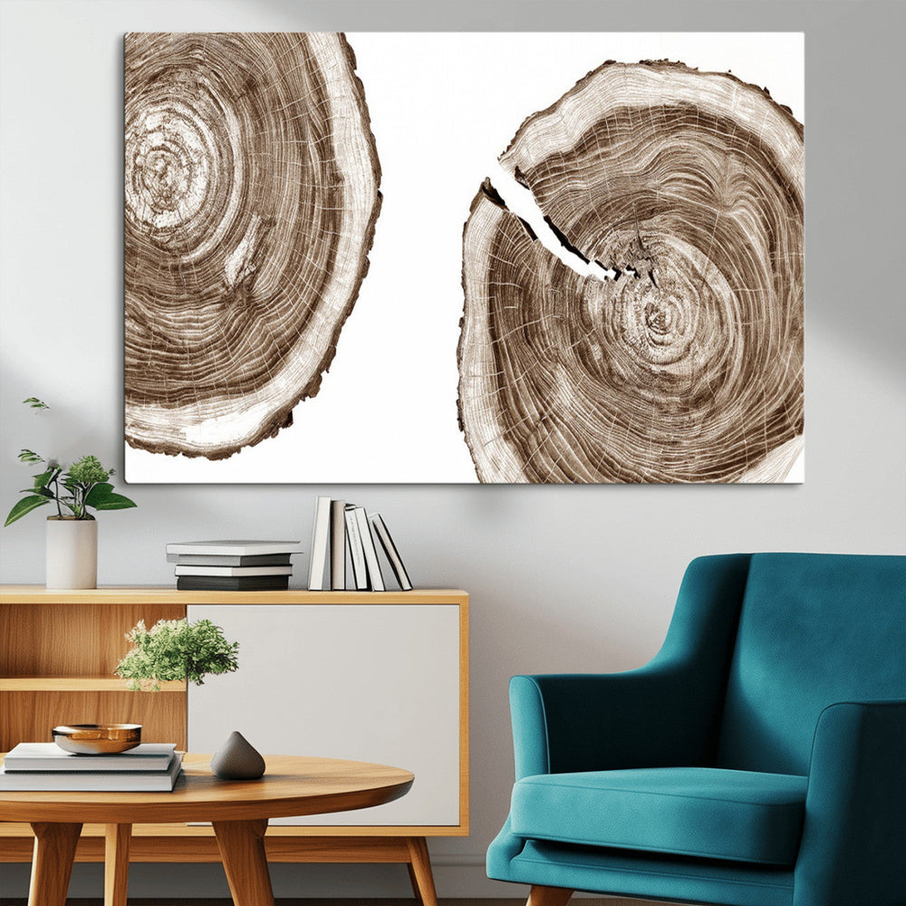 Wood Tree Ring Wall Art Canvas Prints, Tree Rings –