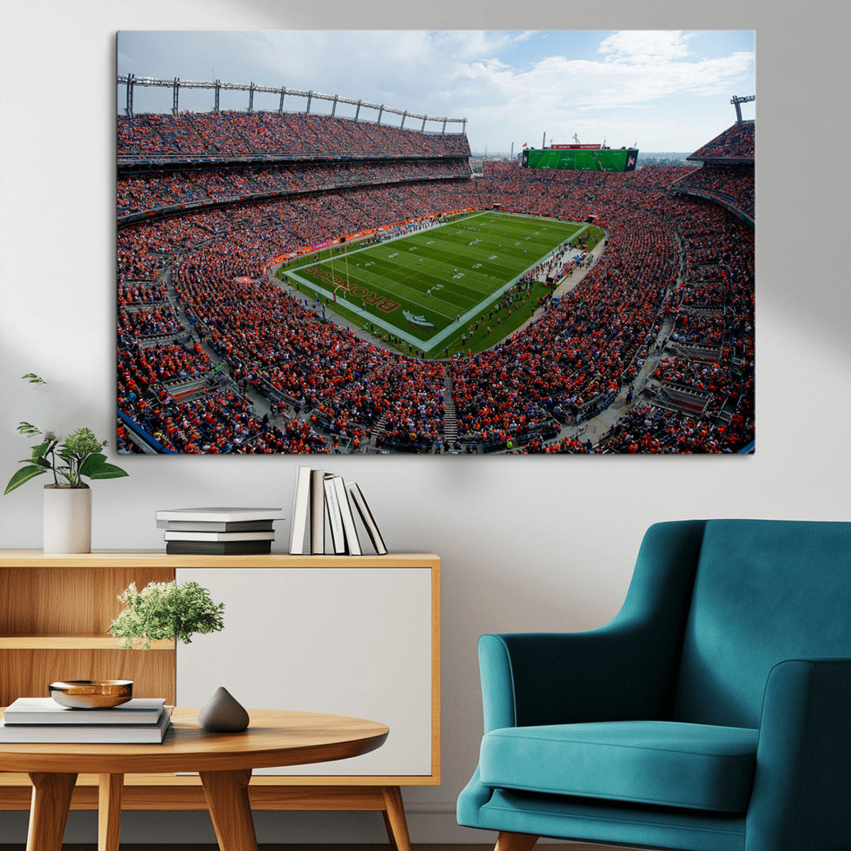 Denver Broncos Football Team Print - Empower Field Mile High